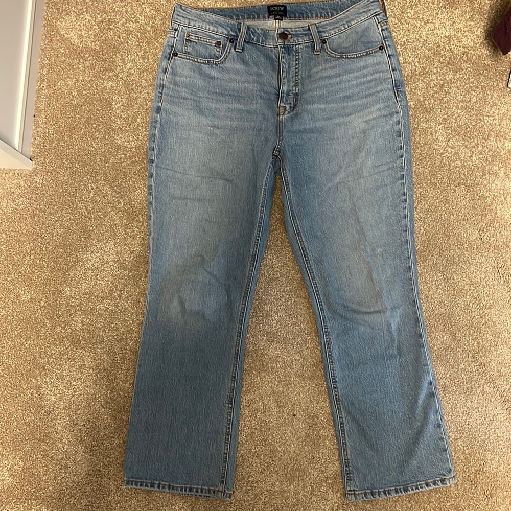 JCrew Light wash mid rise flair crat jeans size 29